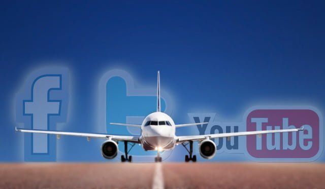 socia media airlines
