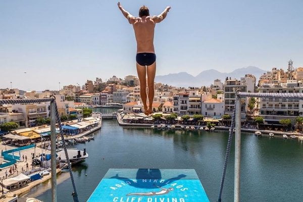 cliff dive ag nikolaos