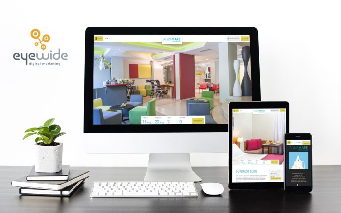 Set of digital devices screen mockup