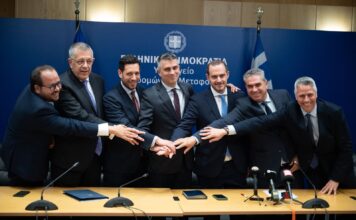 Τελετή παράδοσης – παραλαβής στο Υπουργείο Υποδομών και Μεταφορών