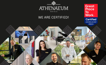 Πιστοποίηση Great Place to Work® απέκτησε ο ξενοδοχειακός Όμιλος Athenaeum Hotels