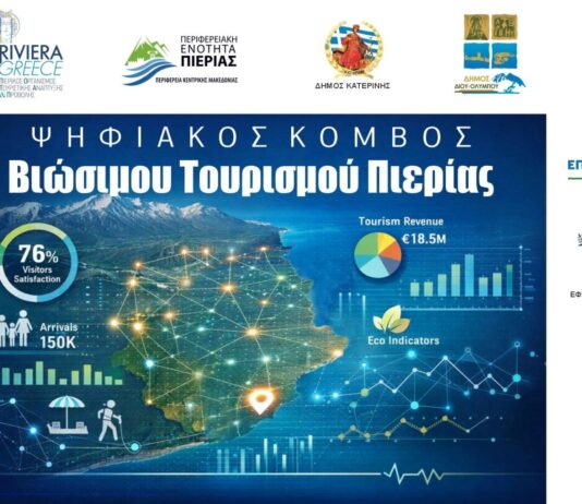 Η Πιερία αποκτά ψηφιακό κόμβο βιώσιμου τουρισμού