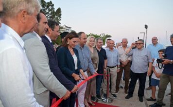Η Υπουργός Τουρισμού Όλγα Κεφαλογιάννη εγκαινίασε την αναβαθμισμένη Μαρίνα Αγίου Νικολάου