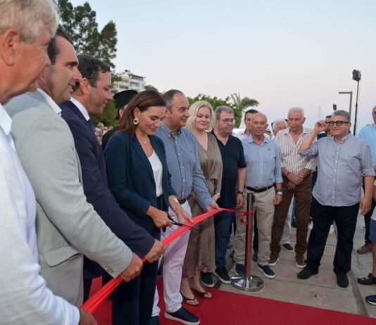 Η Υπουργός Τουρισμού Όλγα Κεφαλογιάννη εγκαινίασε την αναβαθμισμένη Μαρίνα Αγίου Νικολάου