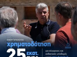 Χρηματοδότηση 25 εκατ. ευρώ για σύγχρονες υποδομές νερού στην Ανατολική Μακεδονία και Θράκη
